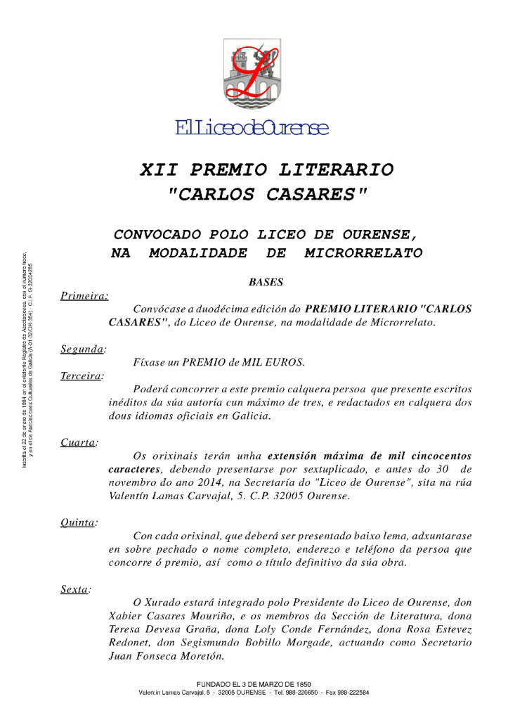 XII Premio Carlos Casares 1