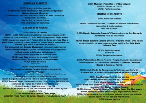 Feira do Libro de Burela 2015 programa