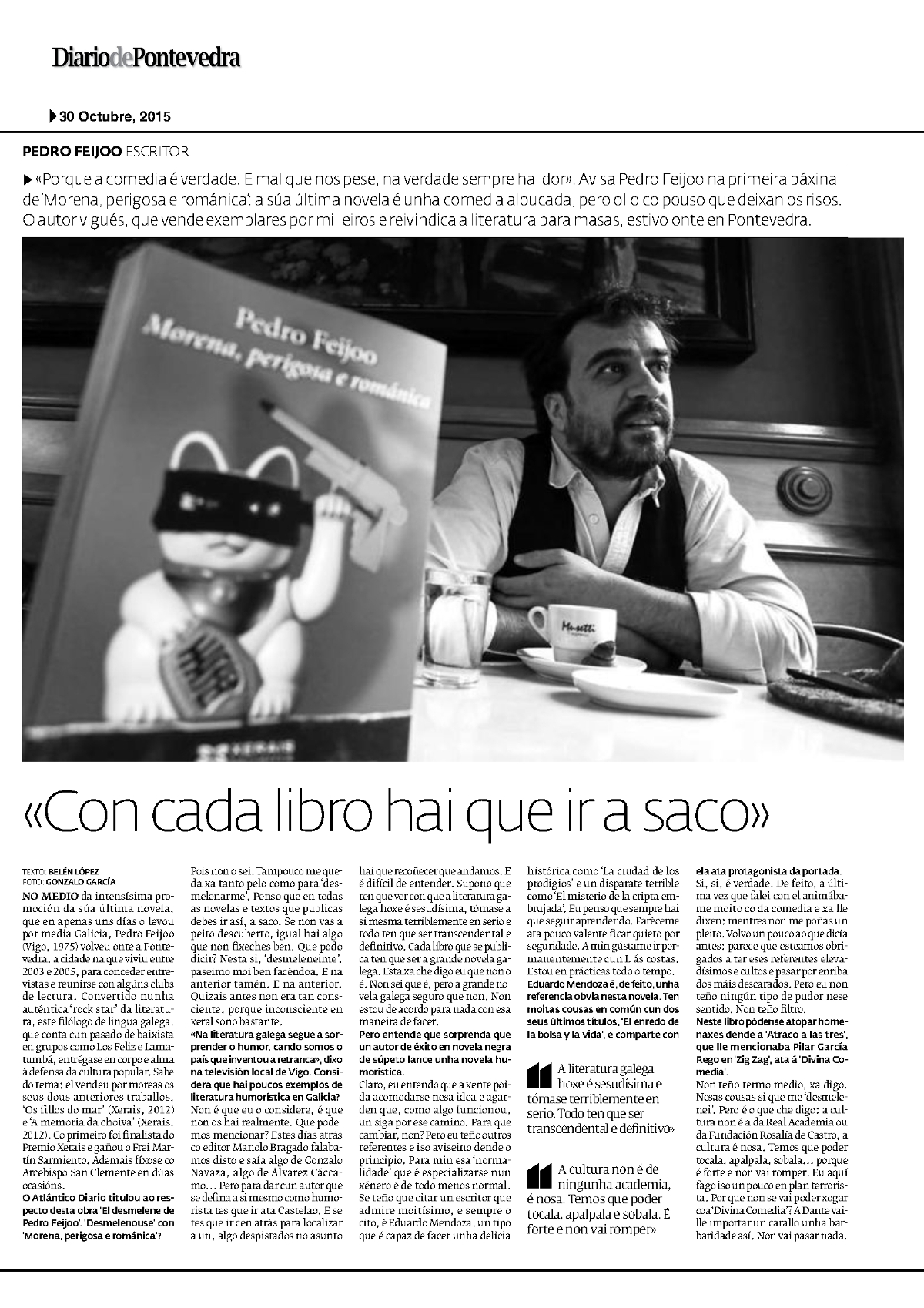 Pedro Feijoo entrevista DP 1